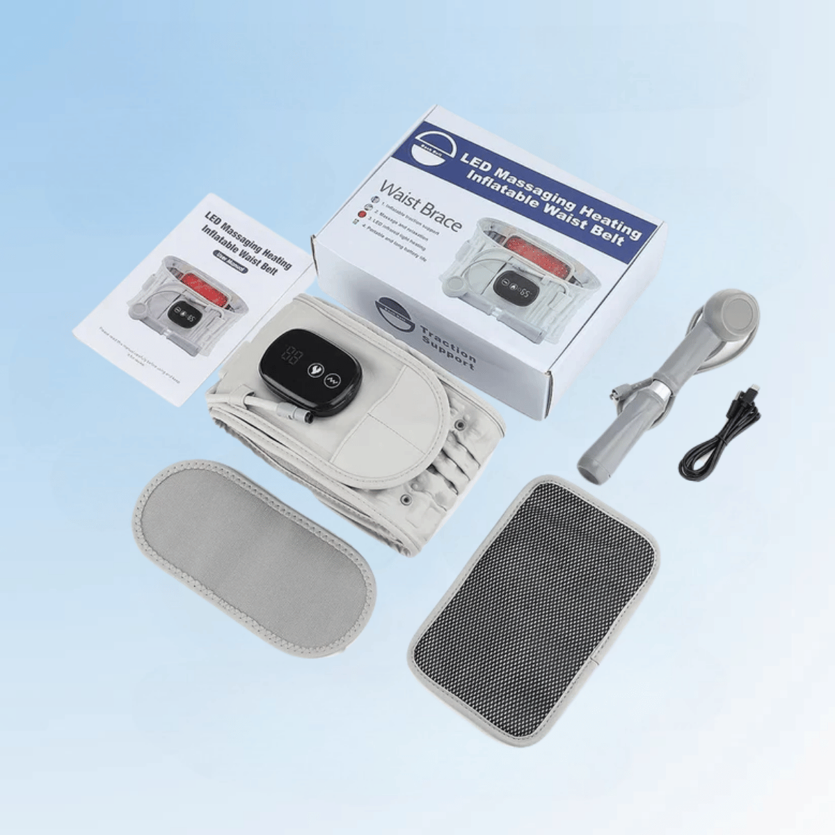 Theronity™ 3-in-1 Decompression Heat Massage Belt