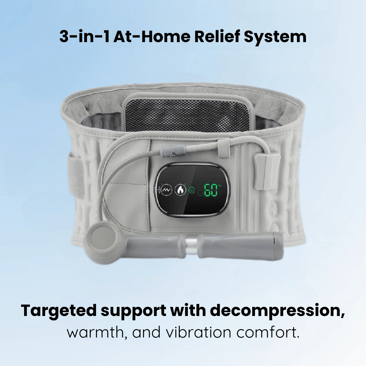 Theronity™ 3-in-1 Decompression Heat Massage Belt