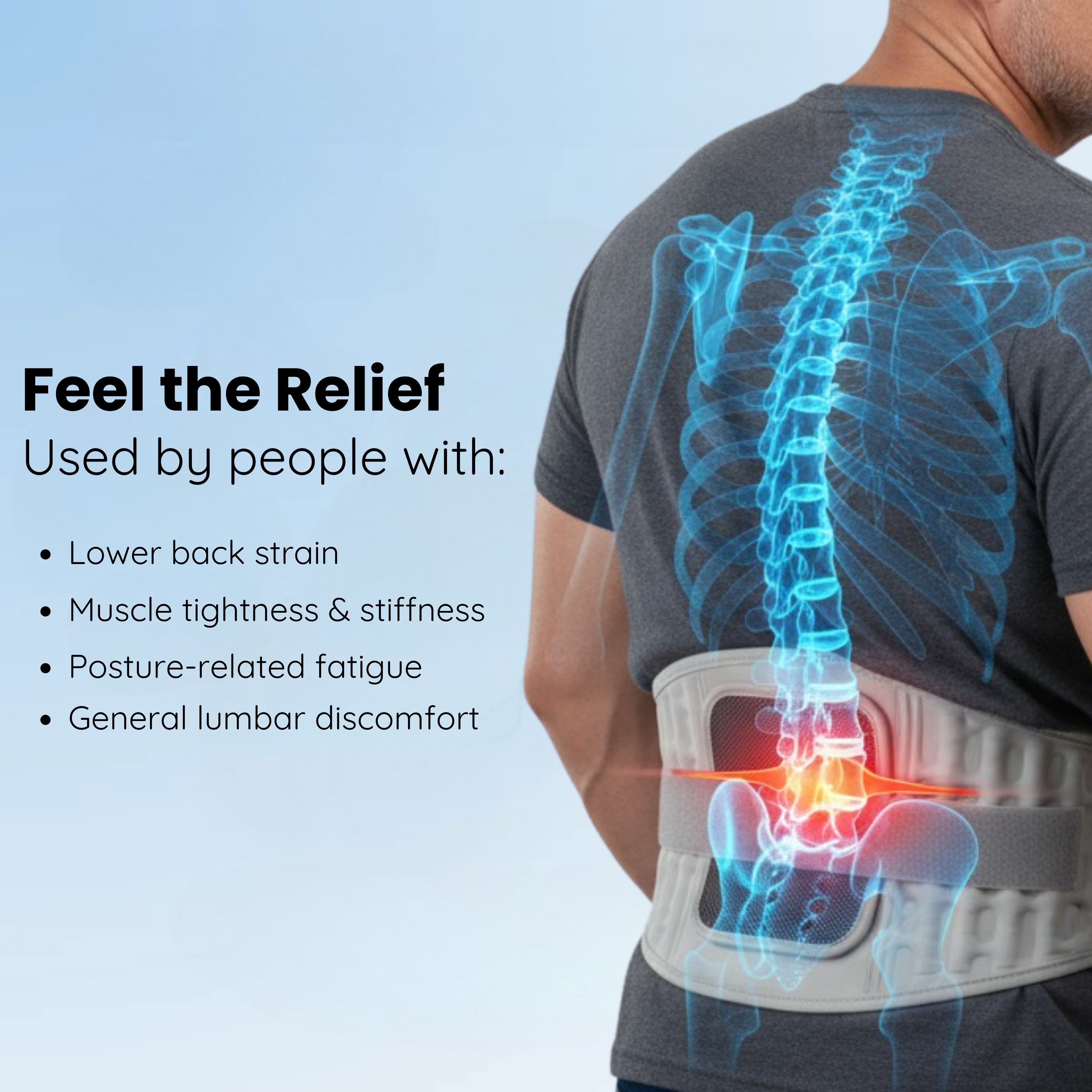 Theronity™ 3-in-1 Decompression Heat Massage Belt